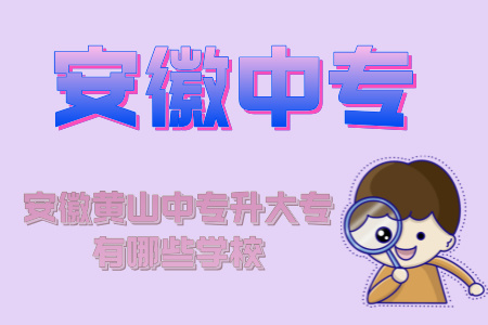 安徽黃山中專升大專有哪些學校